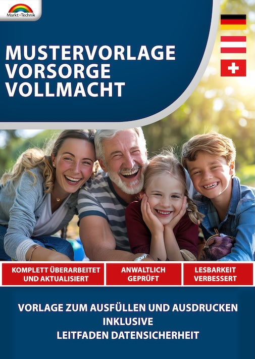 VORSORGEVOLLMACHT VORLAGE MUSTER WORD PDF visual data 5