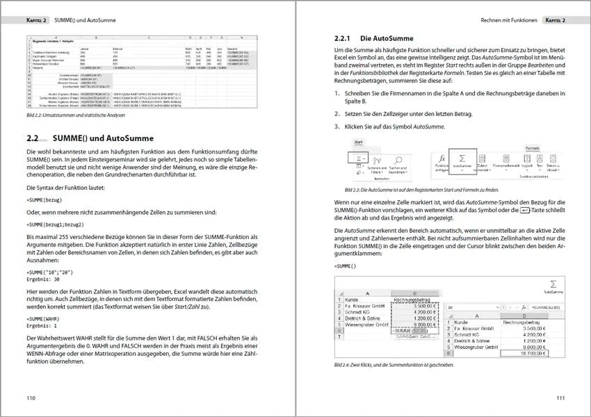 Excel – Formeln und Funktionen - aktualisierte Neuauflage