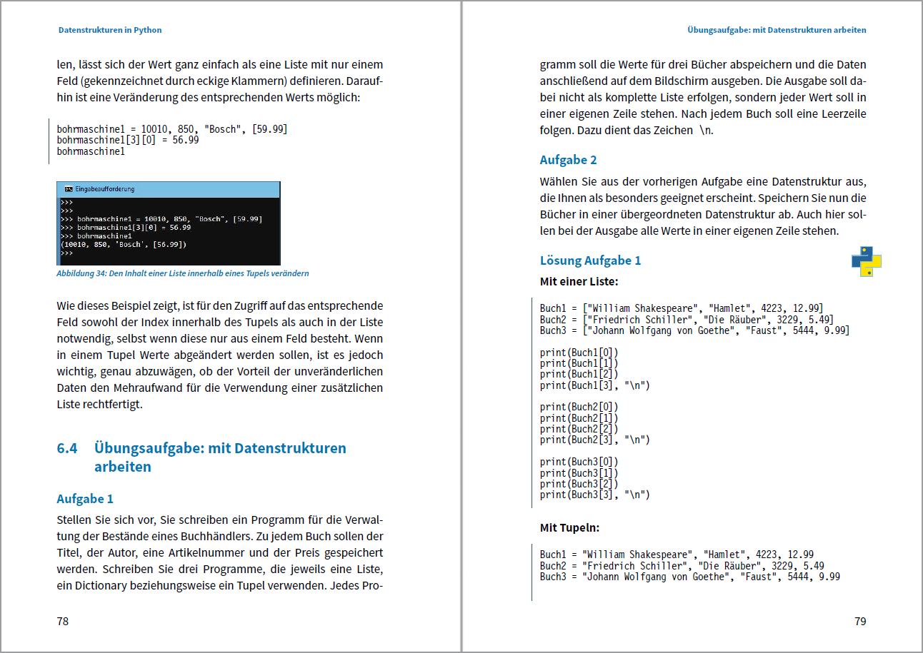 Python 3 Programmierung - Lernen – Markt+Technik Verlag GmbH