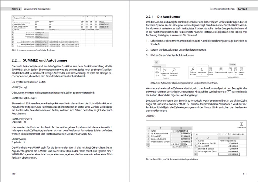 Excel – Formeln und Funktionen - aktualisierte Neuauflage