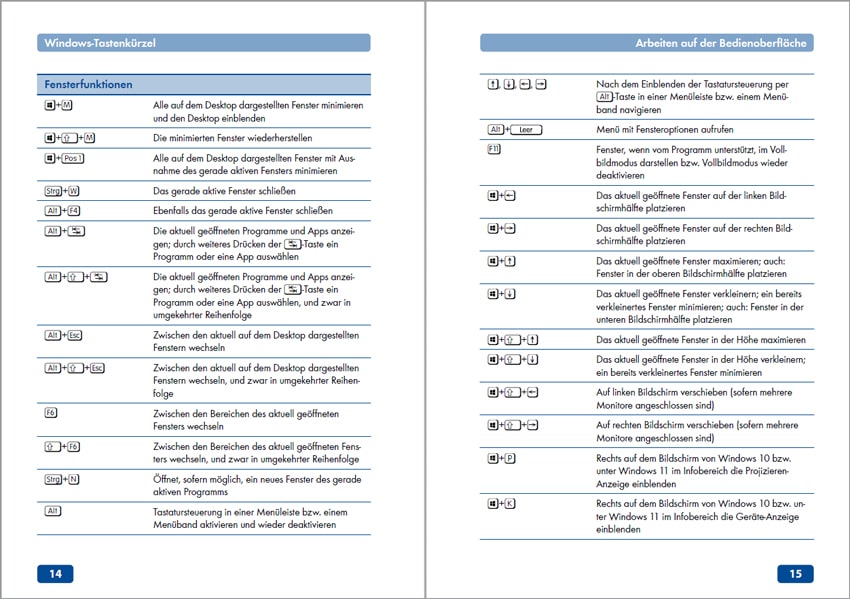 Tastenkombinationen für Windows & Office - 9. Auflage
