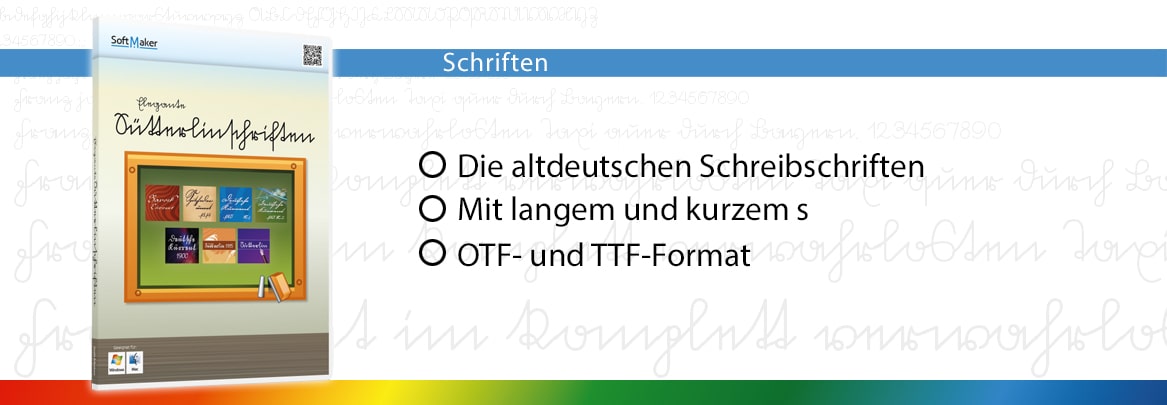 Elegante Sütterlin- und Kurrentschriften