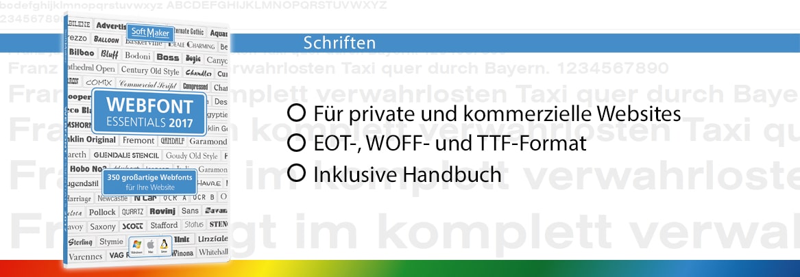 Webfont Essentials - Schriften