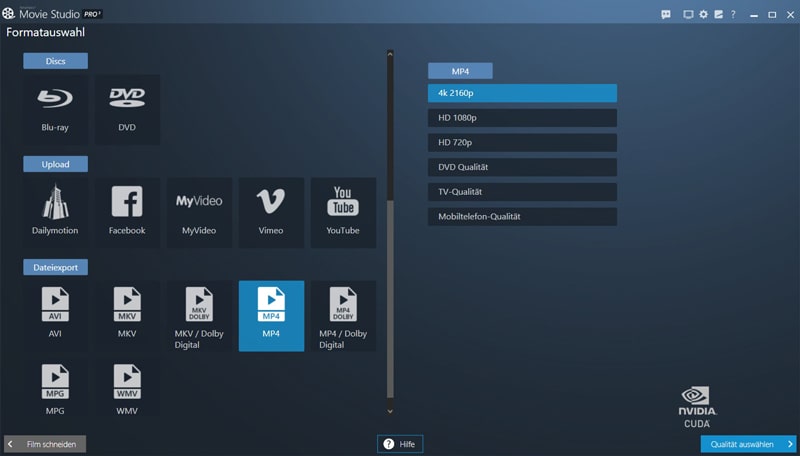 Movie Studio Pro 3 - Filme in 4K maximaler Auflösung	
