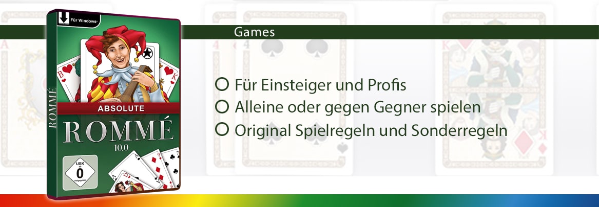 Rommé 10 - Kartenspiel für Ihren PC