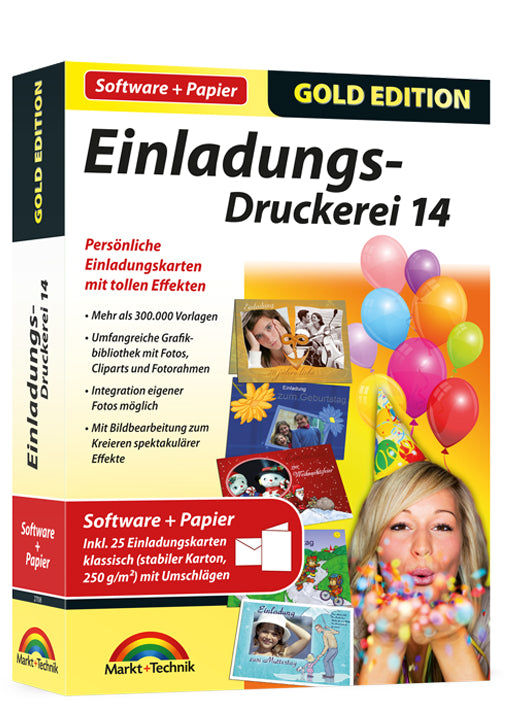 Einladungs Druckerei 14 mit Papier