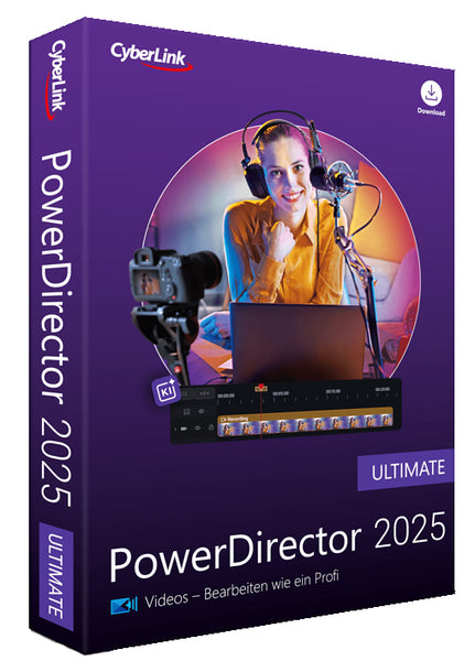 Cyberlink PowerDirector 2025 Ultimate - Videobearbeitung leicht