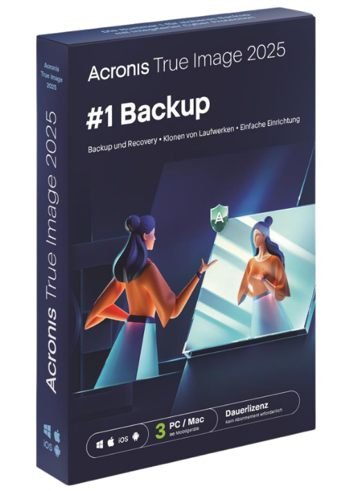 Acronis True Image 2025 - Dauerlizenz für 3 PCs