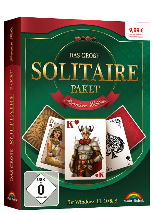 Über 200 der beliebtesten Solitaire- und Patience-Varianten