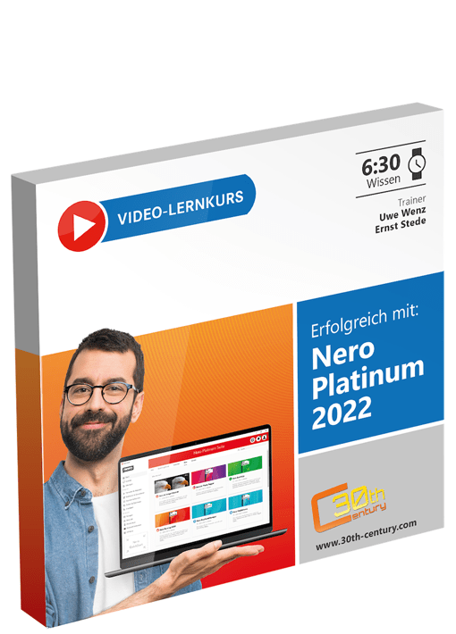 Der Praxis-Lernkurs besteht aus 60 Praxis-Workshops rund um Nero Platinum 2022