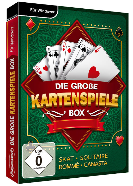 4 Kartenspiele in einem Paket 