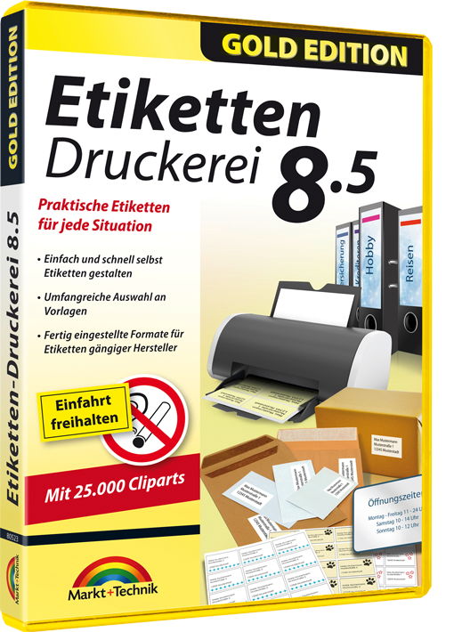 Etiketten Druckerei 8.5