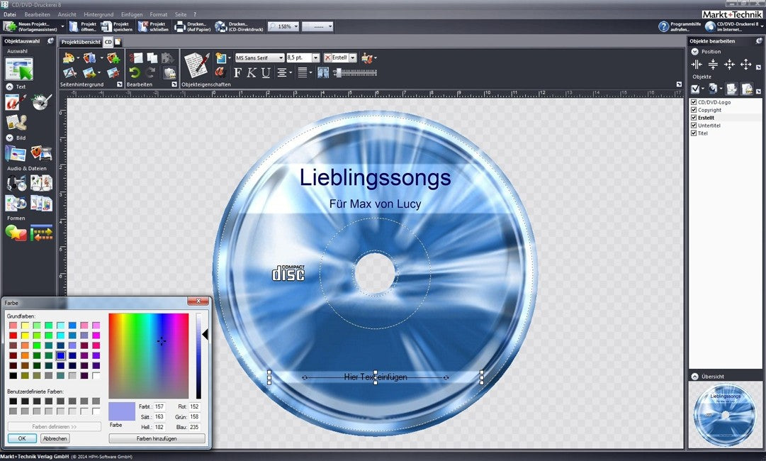 CD/DVD Druckerei 8.5