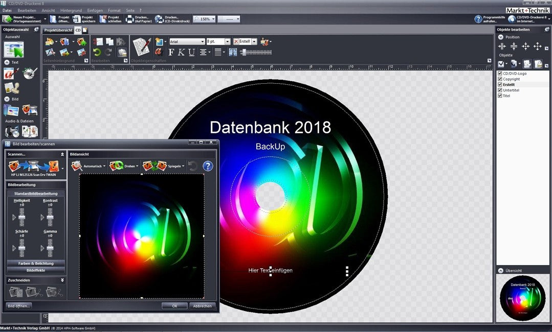 CD/DVD Druckerei 8.5