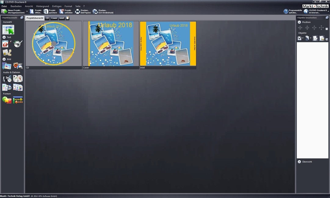 CD/DVD Druckerei 8.5