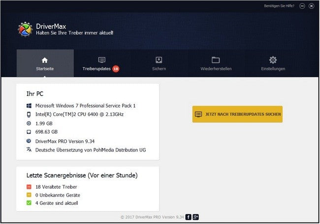 DriverMax - Treiber aktuell halten