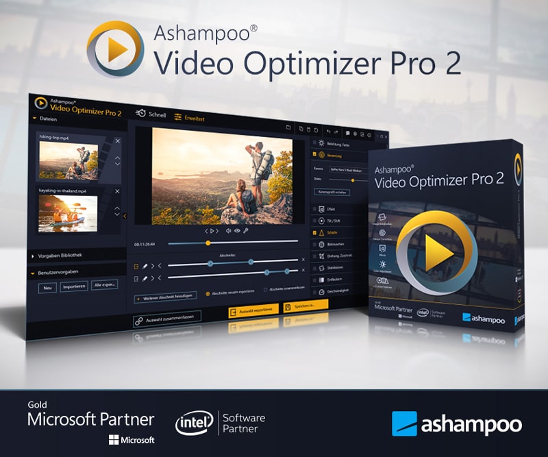 Ashampoo Video Optimizer Pro 2: Hocheffektiv Videos bearbeiten