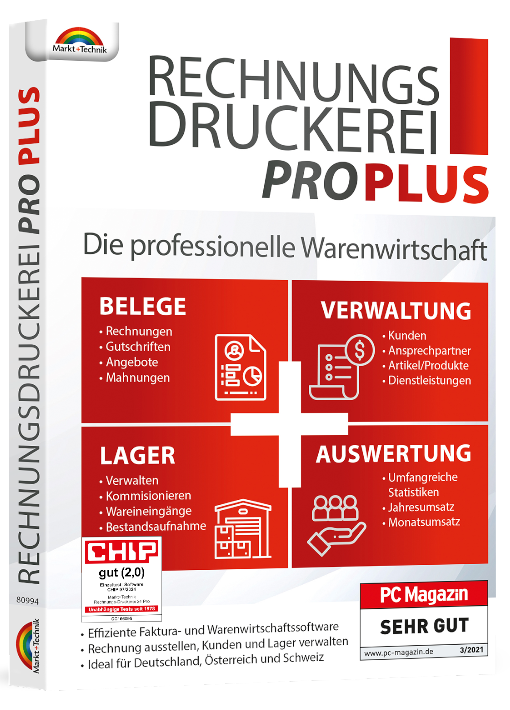 Rechnungs-Druckerei Pro Plus - Die professionelle Warenwirtschaft