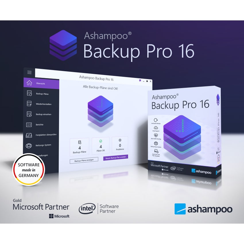 Ashampoo Backup Pro 16 - einfach zu bedienen