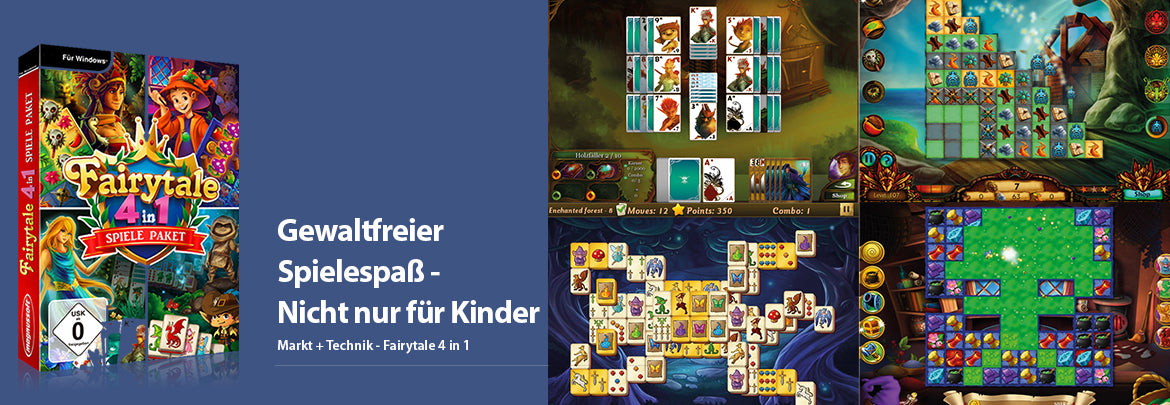 4 märchenhafte Abenteuer in einem Paket enthalten - Solitaire - Match 3