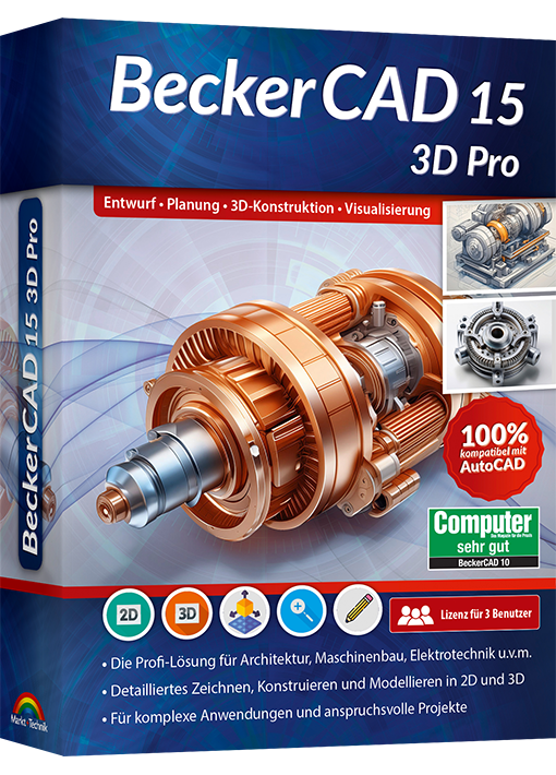 BeckerCAD 15 3D Pro - Voll kompatibel mit AutoCAD und CADdy++ ...
