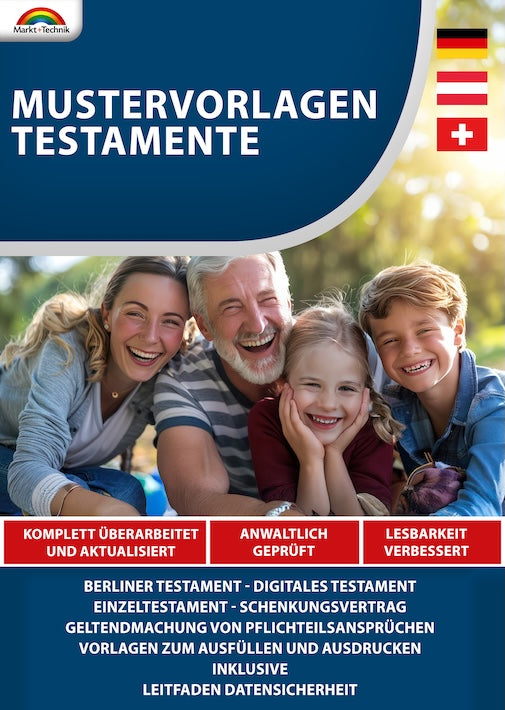 Testamente - Mustervorlagen 2025