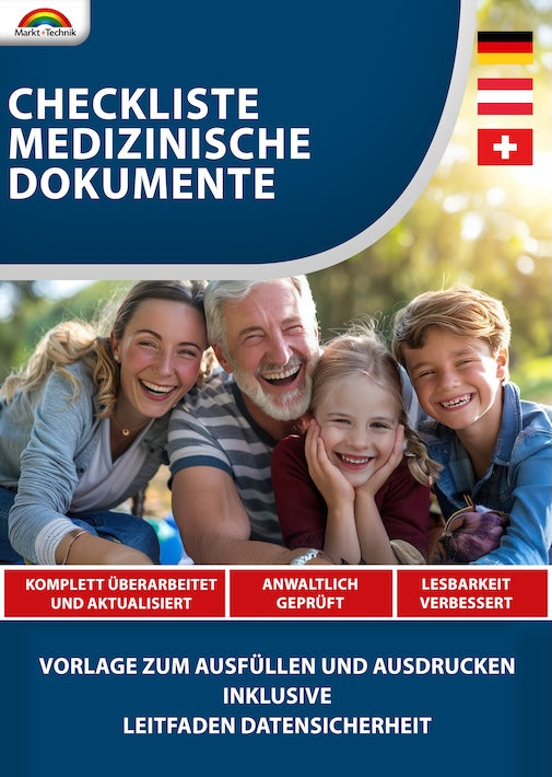 Checkliste Medizinische Dokumente - Mustervorlage 2025
