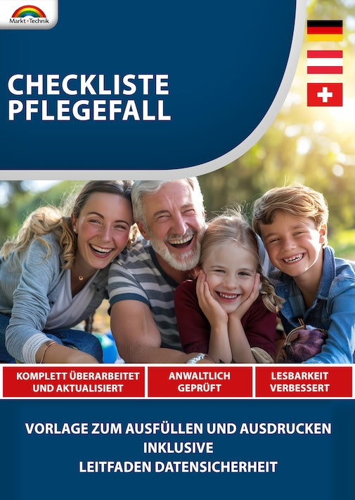 Checkliste Pflegefall - Mustervorlage 2025