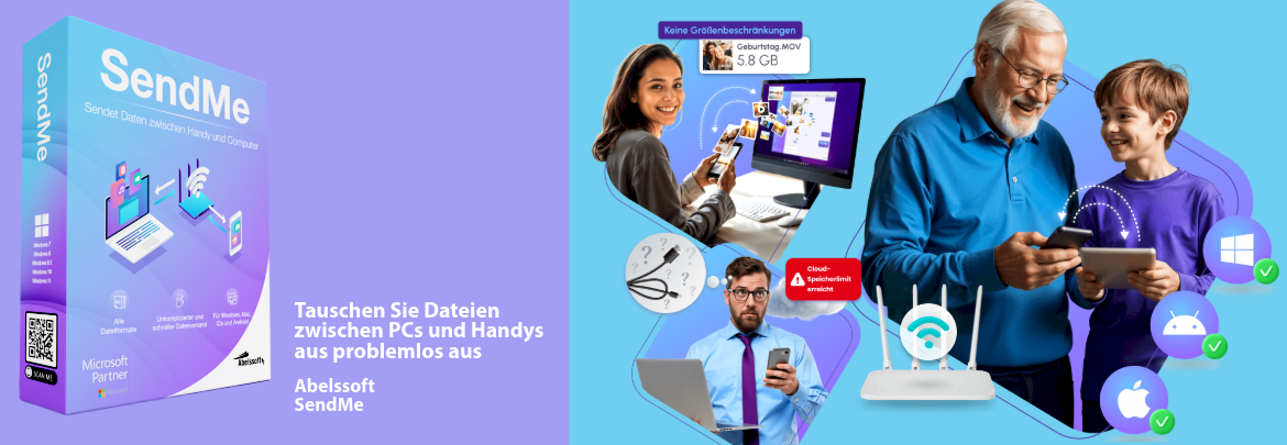 SendMe 2026 | Dateien schnell übertragen zwischen Windows Mac & Mobile ...