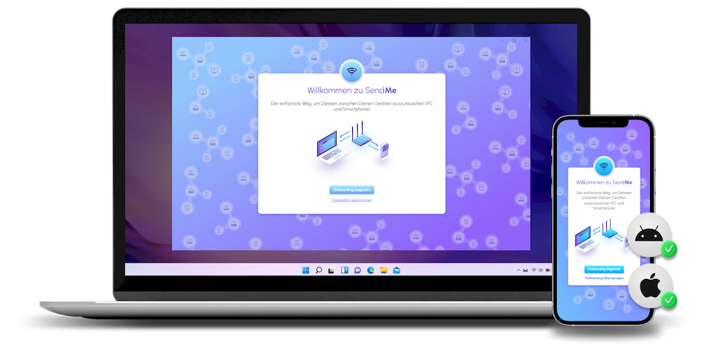SendMe 2026 | Dateien schnell übertragen zwischen Windows Mac & Mobile ...