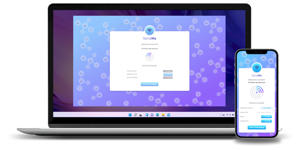 SendMe 2026 | Dateien schnell übertragen zwischen Windows Mac & Mobile ...