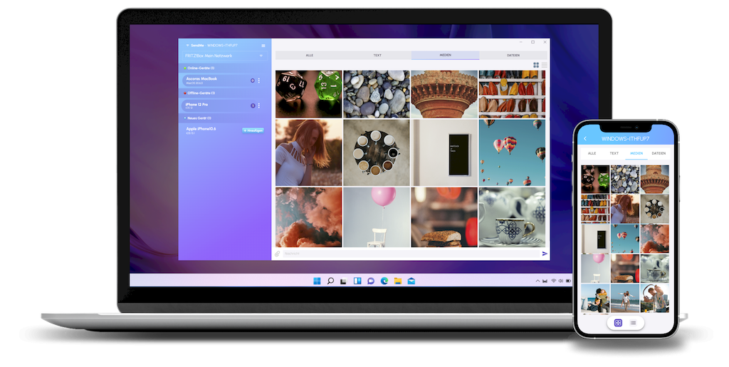 SendMe 2026 | Dateien schnell übertragen zwischen Windows Mac & Mobile ...
