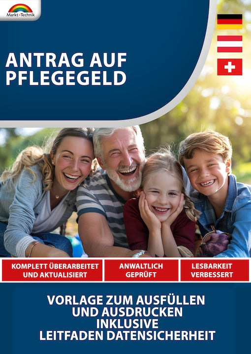 Antrag auf Pflegegeld - Mustervorlage 2026