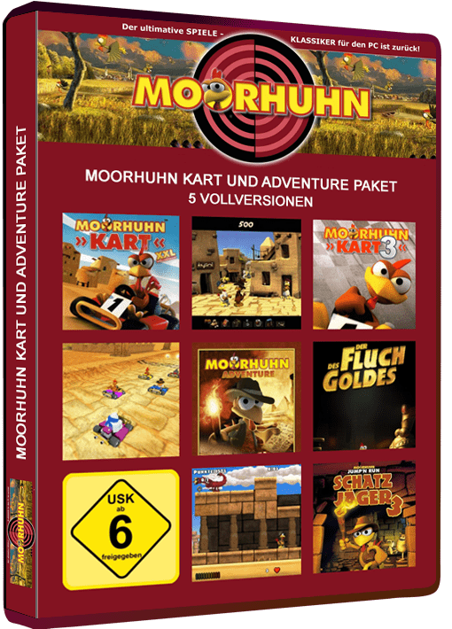 Moorhuhn Kart und Adventure - Rennen und Abenteuer