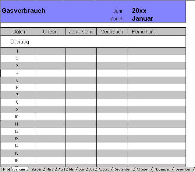 Excel-Checklisten und Tabellen