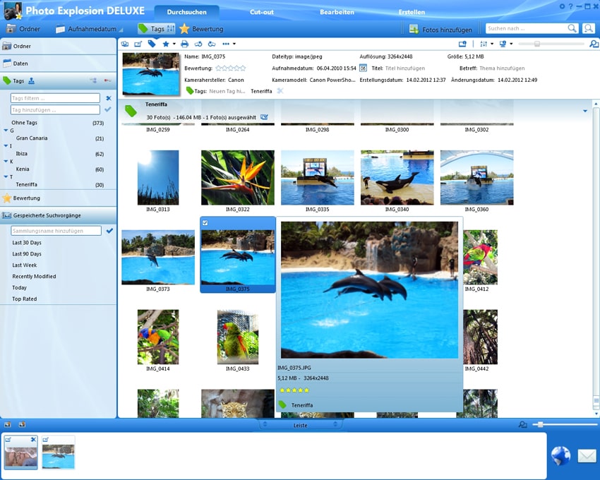 Photo Explosion 5 Deluxe - Fotos und Bilder bearbeiten