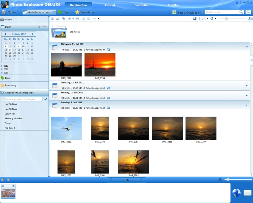Photo Explosion 5 Deluxe - Fotos und Bilder bearbeiten