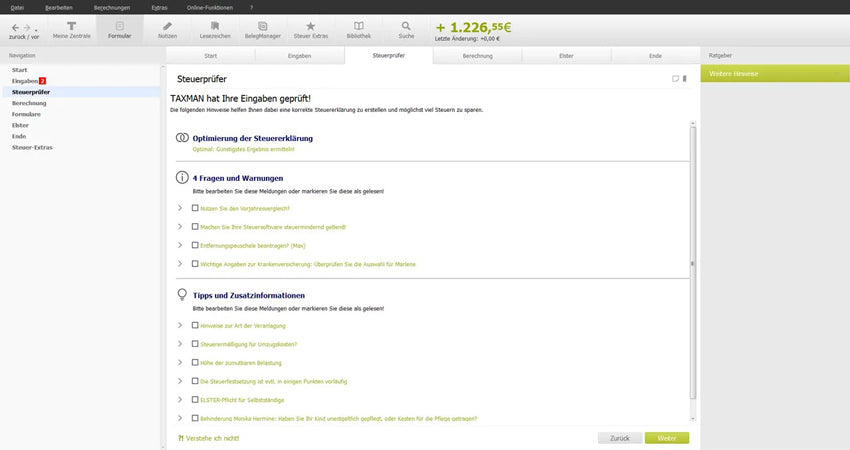 Lexware Taxman 2022 - Für eine sichere und erfolgreiche Steuererklärung