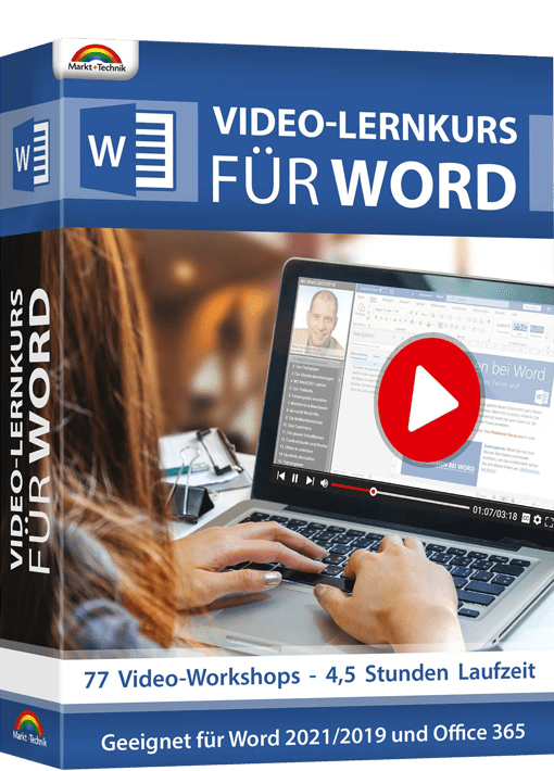 Insgesamt 9 Stunden Lernkurs für Word und Excel