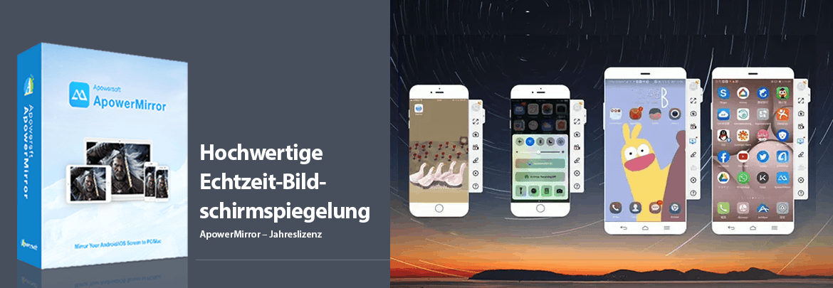 Hochwertige Echtzeit-Bildschirmspiegelung 