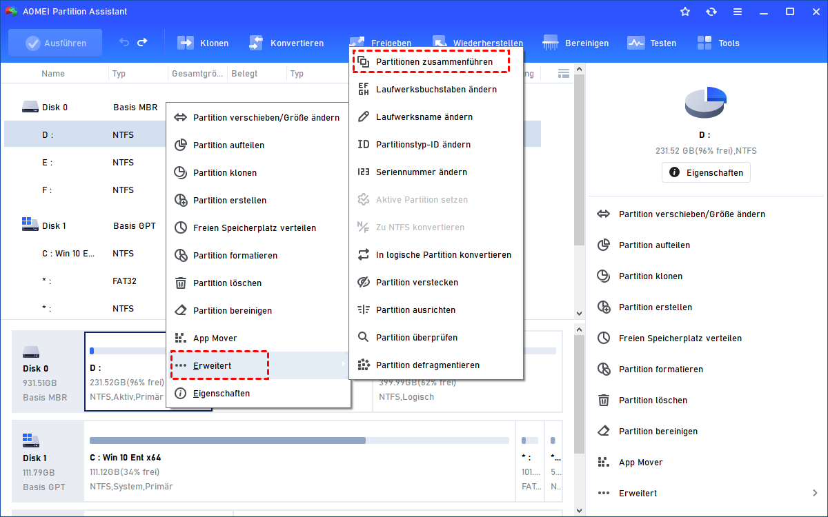 Professionelle Partitionssoftware für Windows zur Verwaltung von Festplatten