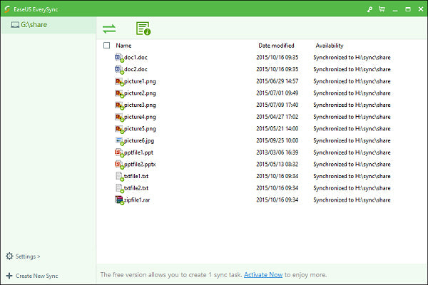 EaseUS EverySync - Einfache Datei Synchronisierungs-Software