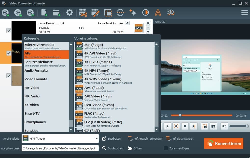 Die komplette Video Toolbox zum Konvertieren von Video und Audio Formate