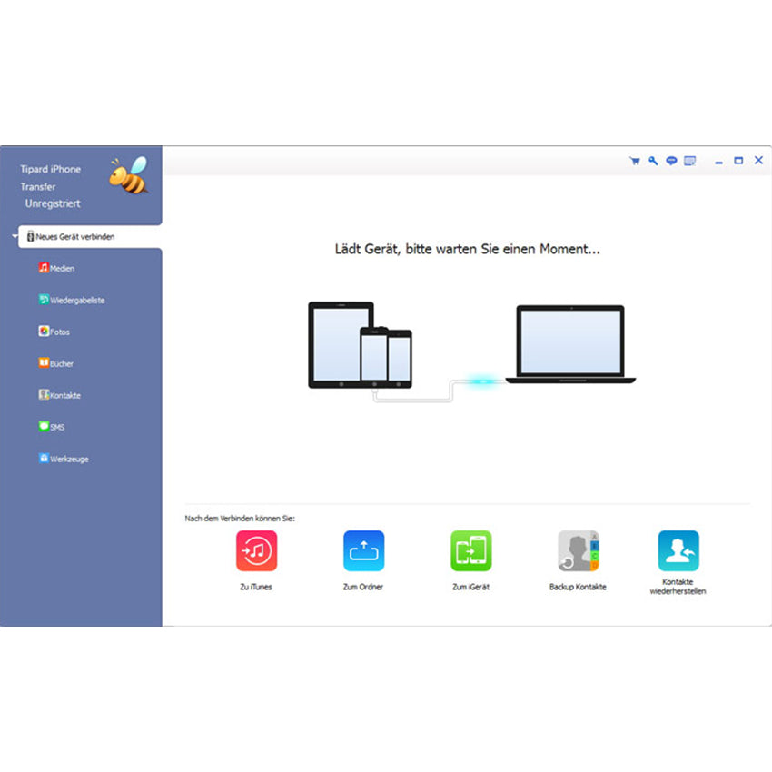 Tipard iPhone Transfer - Unterstützt alle bekannten iOS-Geräte