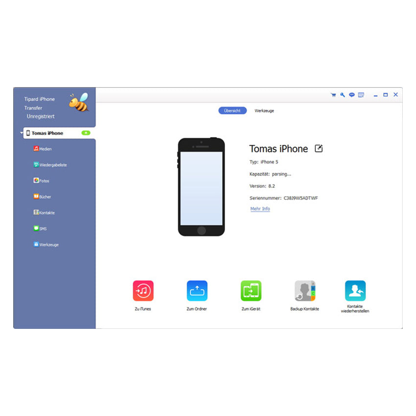 Tipard iPhone Transfer - Unterstützt alle bekannten iOS-Geräte