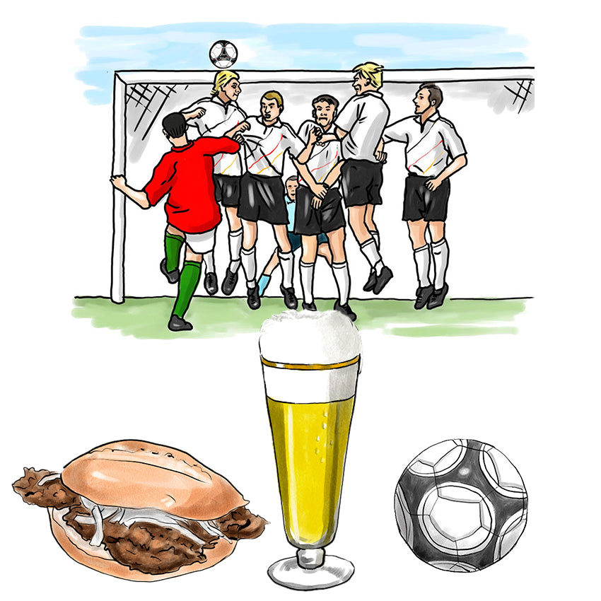 Künstler-Illustrationen - Fußball-Fan