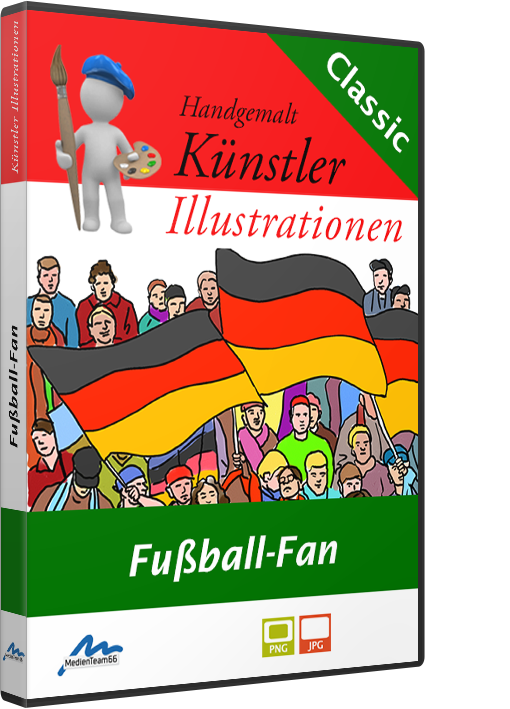 Künstler-Illustrationen - Fußball-Fan