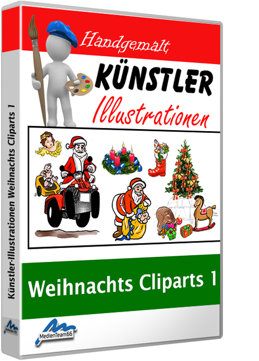 Künstler-Illustrationen Weihnachten 1