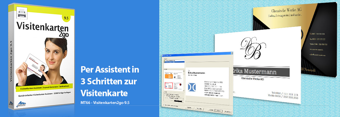Visitenkarten2go - Per Assistent in 3 Schritten zur Visitenkarte
