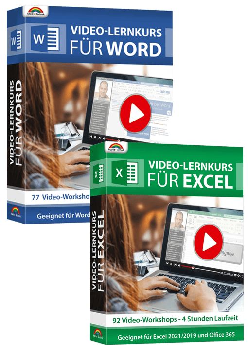 Insgesamt 9 Stunden Lernkurs für Word und Excel